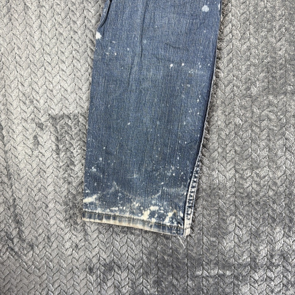 Levis 511 Slim Jeans Mens 34x32 Medium Wash Blue Stretch Denim Stained - Picture 12 of 16